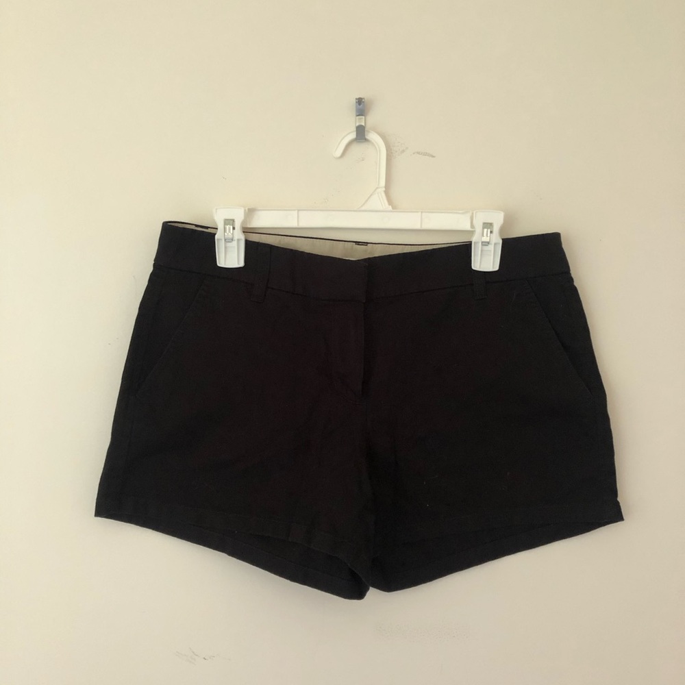 Jcrew black stretchy chino shorts!